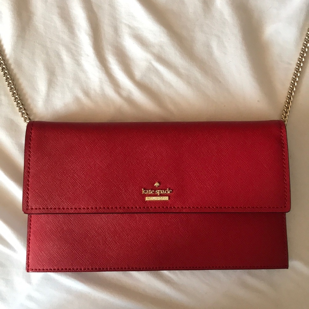 Kate Spade red crossbody bag